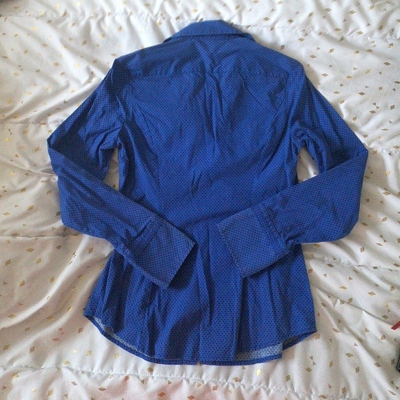 Express Design Studio Polka Dot Button Up Size S - Picture 6 of 7